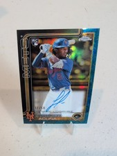 2025 Topps Gilded Collection - Chrome Gold Auto Luisangel Acuna #CGA-LA Blue /50