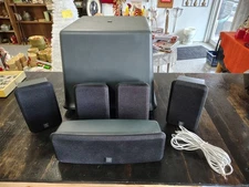 BOSTON ACOUSTICS MCS 100 6-PIECE SURROUND SOUND SPEAKER SYSTEM-untested