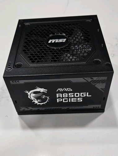 MSI MAG A850GL PCIE5 Black ATX 3.1 PCIe GPU Support Gaming Power Supply - Afbeelding 2 van 8