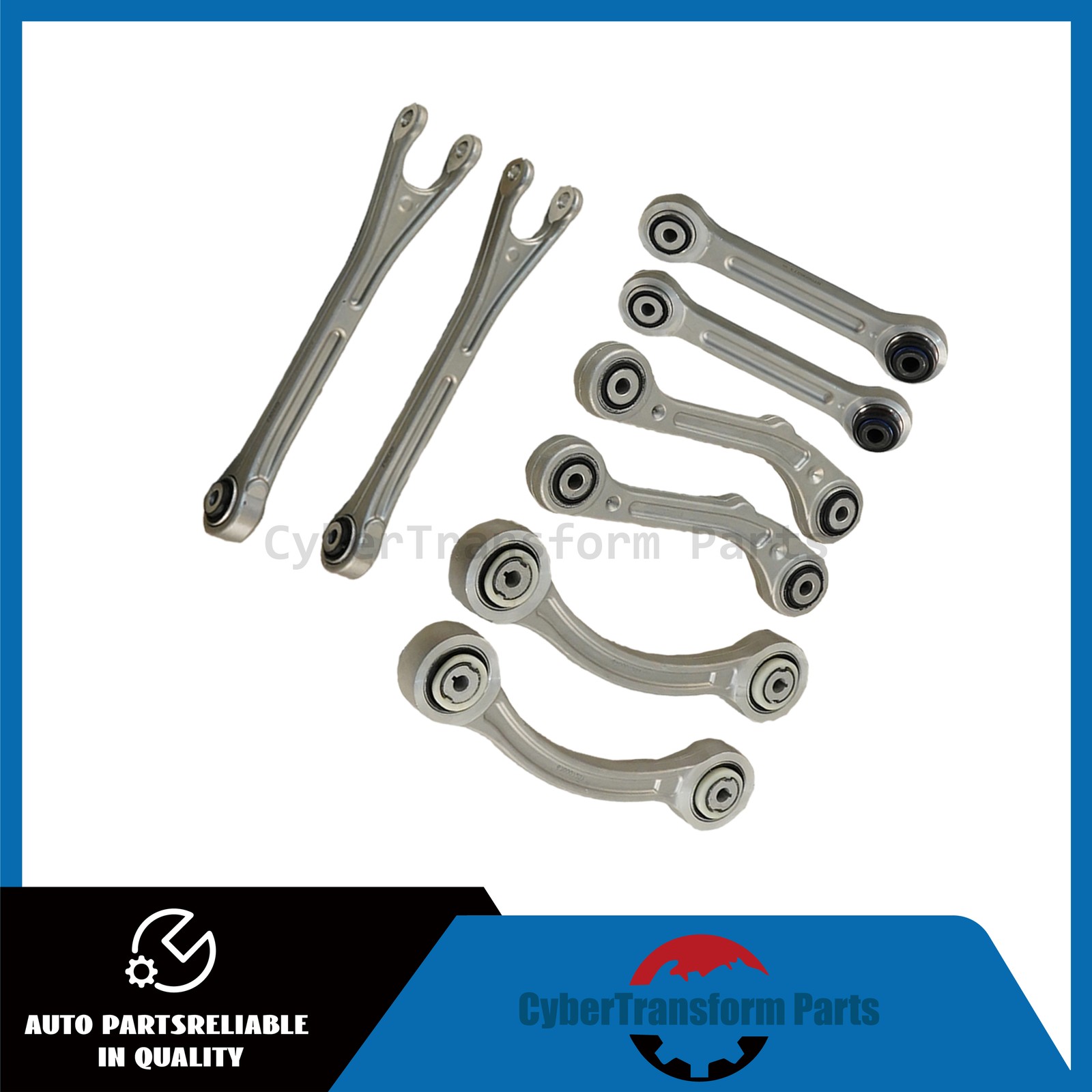 NEW 8PCS Fits Maserati Ghibli Quattroporte 14-16 Rear Suspension Control Arm Set