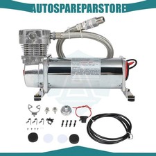 Silver Air Compressor 12v 200psi 38 Npt For Train Horns Air Tank Valve