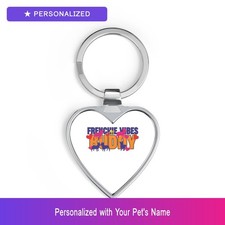 Custom French Bulldog Frenchie Pet Lover Keychain Personalized Name Easter Gift
