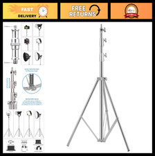 Heavy Duty Stainless Steel Photography Tripod Light Stand 9.19ft for Studio Ligh