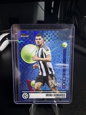 2025-26 Topps Finest UCC Bruno Guimaraes Blue Checkerboard /99