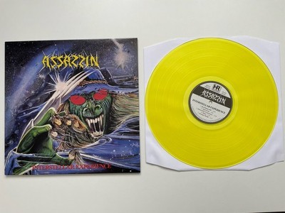 Assassin Interstellar Experience Vinyl LP Yellow Thrash Metal Kreator Exumer