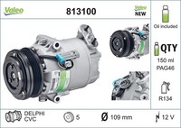 Kompressor Klimaanlage Valeo CORE-FLEX 813100 12V FüR Opel Astra A04 GTC Caravan