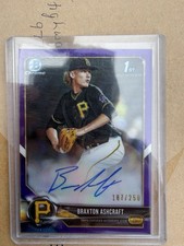 2018 Bowman Draft - Chrome Draft Pick Auto Braxton AshcraftPurple Refractor /250