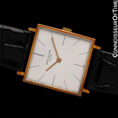1963 PATEK PHILIPPE Vintage Mens 18K Gold Watch - Rare Unworn New Old Stock