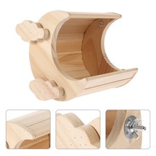 Wooden Hamster Hideout Houses Chinchilla and Hideouts Moon Shaped Hut