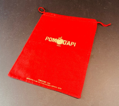 Pom D'Api Paris Rot Stoff Kordelzug Staubbeutel Schuhe Aufbewahrungstasche 32x23,5cm