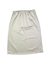 Lorraine Size M Tall Pull-On Half Slip Cream 26" Long