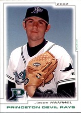 2002 Princeton Devil Rays Grandstand #10 Jason Hammel Port Orchard Washington WA