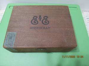 E & E Aristocrat Cigar Box -Fact.No. C -628 Pa 50