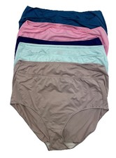 Hanes Cool Comfort Cotton Women's Brief Panties Size 9 2XL Lot Of 8 134