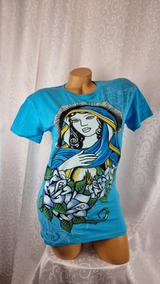 Young&Rich Damen T-Shirt Größe S Türkis Neu Mit Etikett Baumwolle 250743 - Bild 1 von 4