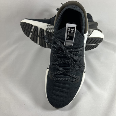 Under Armour HOVR Phantom 3 UA Black White Women Running Sports Shoe Size 8 1/2