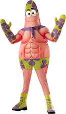 Patrick Muscle Chest Child Costume SpongeBob Halloween Cartoon Movie Boys Medium