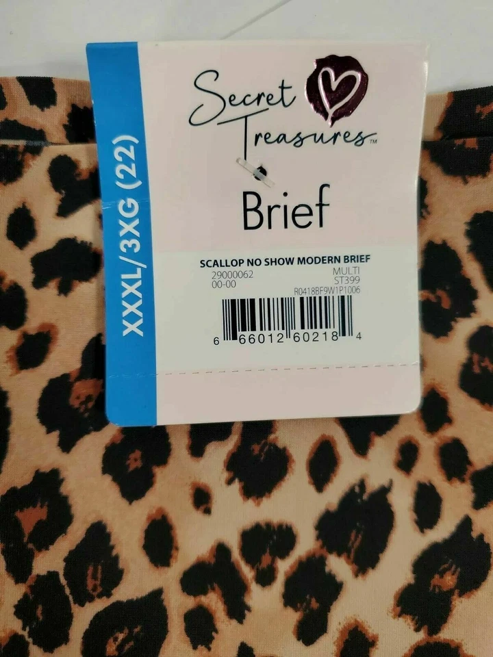 Secret сокровища бриф трусики XS (0-2) женщин леопард сексуальное нижнее белье новый - Изображение 3 из 4