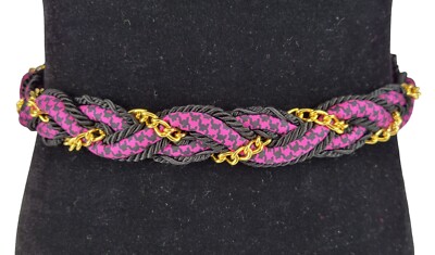 Vintage 80s Ginnie Johansen Designs Pink & Black Houndstooth  display picture 3
