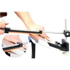 Fixed Angle Knife Sharpener System - 4 Stone Kit - Pro Sharpening Guide