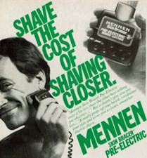 1978 Vintage Print Ad Mennen Skin Bracer Pre-Electric Shave The Cost of Shaving