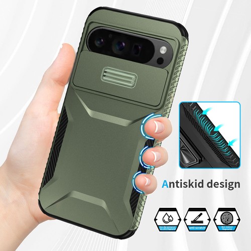 Funda antiarañazos a prueba de golpes para Google Pixel 9 Pro XL cubierta de lente de cámara deslizable - Imagen 4 de 14