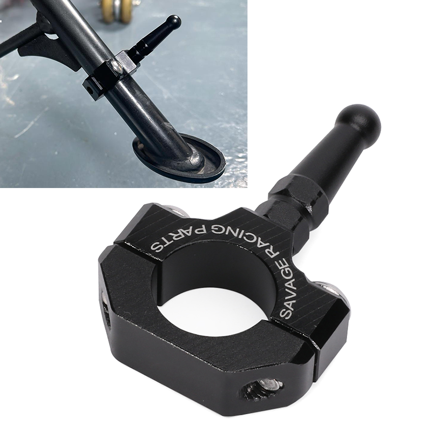 Auxiliary Side Stand Kickstand Clamp Bracket For KAWASAKI Ninja EX