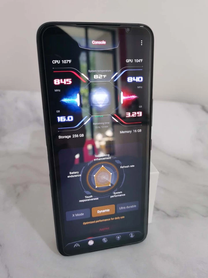 95%N EW ASUS ROG Phone 5S - 128/256/512GB - Telefone para jogos Android 5G desbloqueado - Imagem 3 de 4