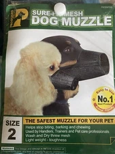NEW Proguard Sure-Fit Dog Muzzle Mesh Size 2