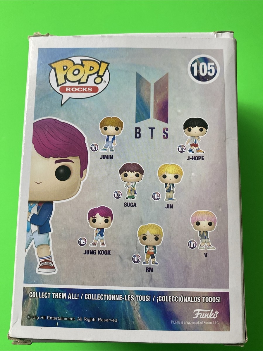 Funko Pop! #105 BTS Jung Kook Vinyl Figure Pink Hair with Box A1