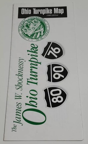 Ohio Turnpike Road Map 80 90 76 Connections Plazas Services James W Shocknessy - 第 4/4 張圖片