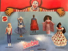 McDonald's 1996 BARBIE Doll STYLE HAIR COMPLETE- Set of 6-
