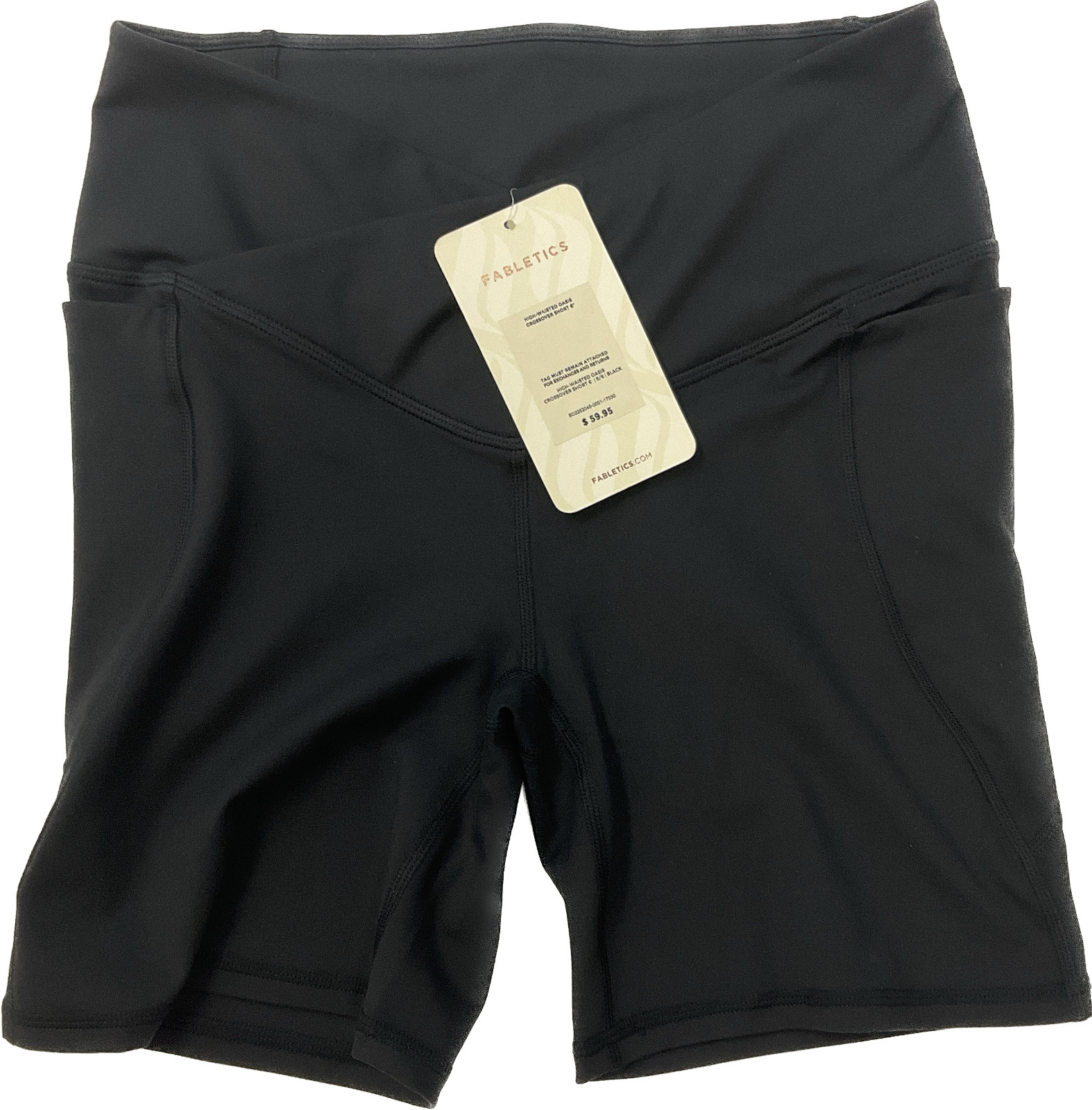Fabletics High Waisted Oasis Crossover Shorts Wom… - image 1