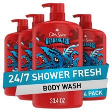Old Spice Cleansing Body Wash for Men 3X Defense 24/7 Shower Fresh with