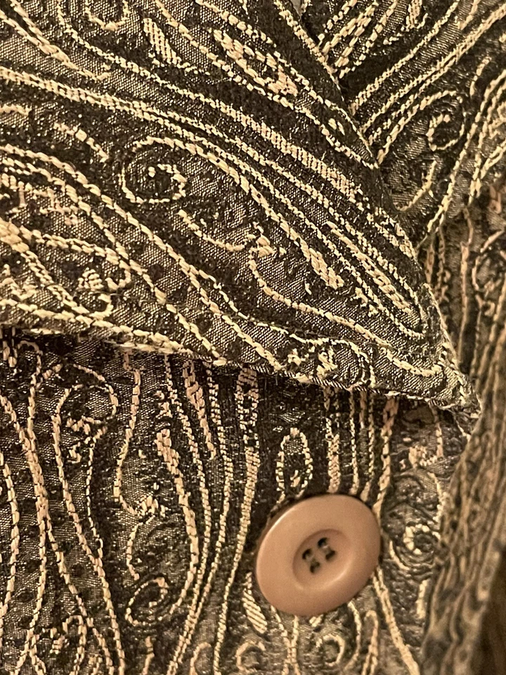 Chaqueta Doki Geki De Colección L Grande Cachemira Pecho Único con Bolsillos Foto 4 de 4