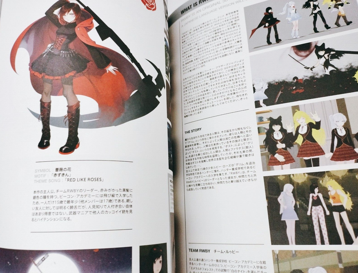 RWBY VOLUME 1 OFFICIAL JAPANESE FAN BOOK FEATURING 22 RWBY VOLUME 1 OFFICIAL JAPANESE FAN BOOK FEATURING 22