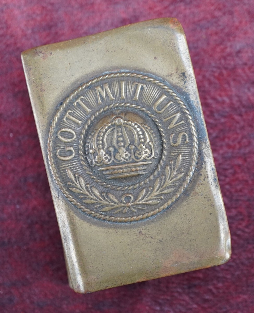 ww1 tobacco tin WW2 WW1 German match box case old vintage buckle army tobacco tin antique  estate