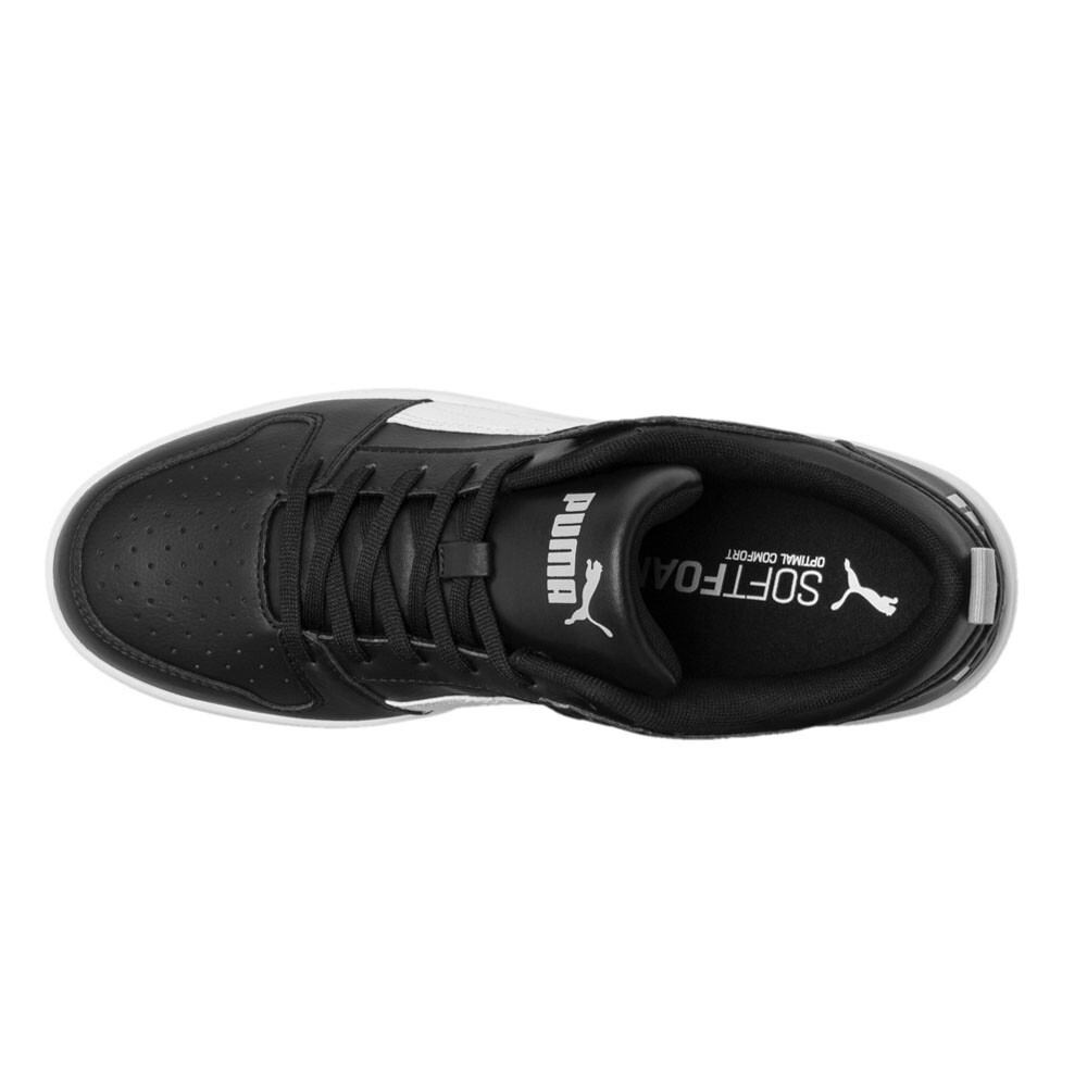 PUMA Rebound Layup Lace Up Mens Black, White Sneakers Casual