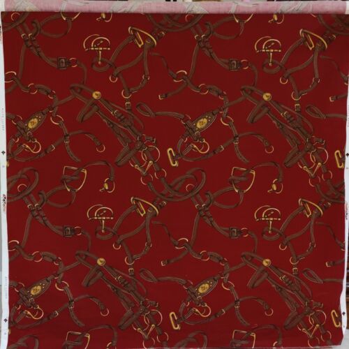 Ralph Lauren klassisches rotes Signature Reitpferd Trense Muster 6 Yards 11 Zoll - Bild 1 von 8