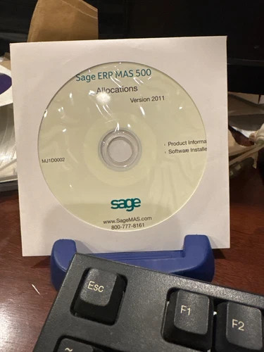 BRAND NEW UNUSED SAGE MAS500 Allocations Version 2011. Software + Docs On CD