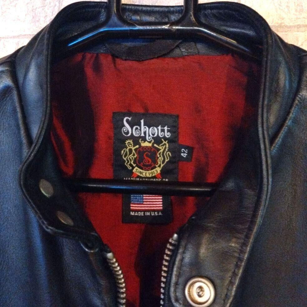 美品⑦schott【42】641 米国製◇牛革ジャン ハーレーgpzショベル ① schott 641【42】米国製ハーレー gpzショベルUSA ninja