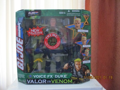 GIJOE VALOR VS VENOM, VOICE FX DUKE, 2004, HASBRO, 3+