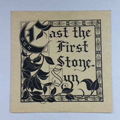 SYN Cast The First Stone Masterdisk EDP LP Vinyl VG+ near ++ Cover VG++ Sleeve