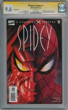 UNIVERSE X SPIDEY #1 ALEX ROSS DYNAMIC FORCES VARIANT COA JOHN ROMITA SR MARVEL