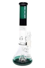 RooR Tech Bong Bicchiere 14" Multicolore Spessore 5mm Vetro su Vetro con Perc