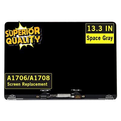 New for MacBook Pro 13'' A1706 A1708 2016 2017 LCD Screen Assembly Space Gray