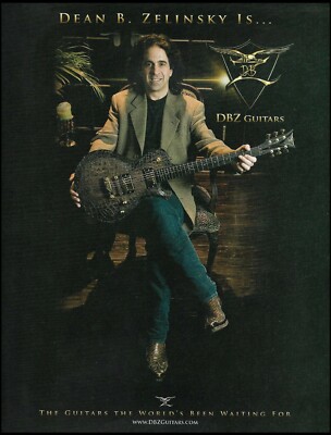 USA DBZ Guitars 2010 advertisement Mr. Dean B. Zelinsky 8 x 11 guitar ad print