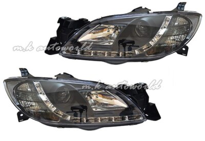 LED Position DRL Headlights BLACK for MAZDA 3 AXELA 04 05 06 07 08