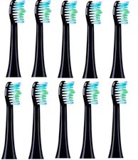 10Pack Toothbrush Heads compatible with 7MAGIC D26 ( BIG DIPPER ) ONLY 10BK/WH