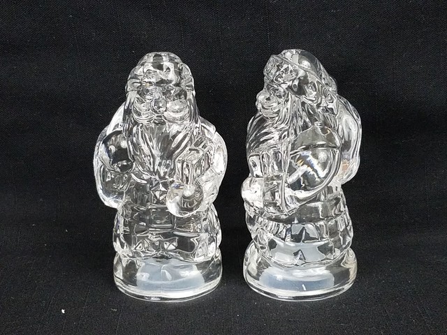 New Gorham Crystal Emily S Attic Santa Claus Salt And Pepper Shakers For Sale Online ebay
